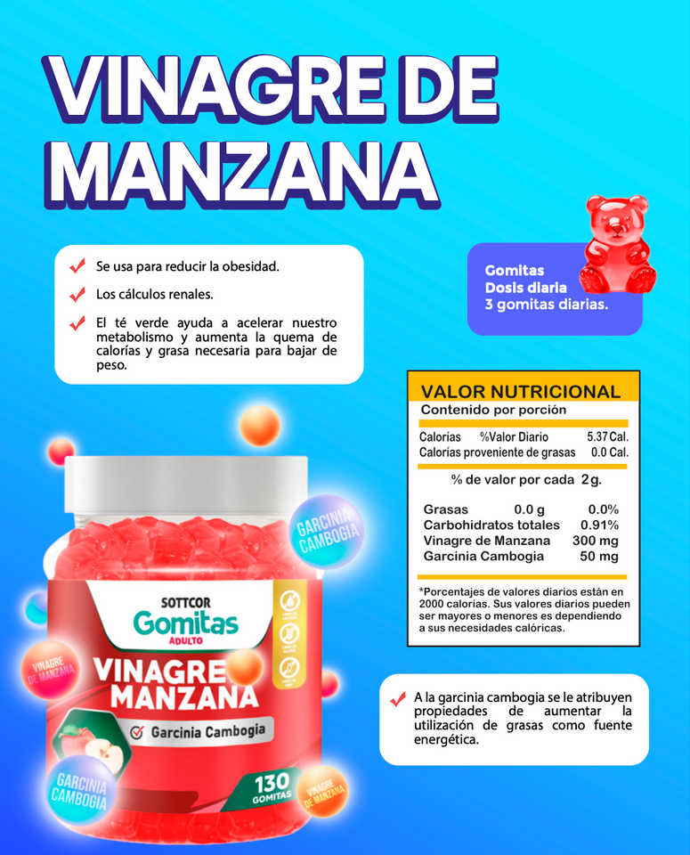 GOMITAS DE VINAGRE DE MANZANA 🍎